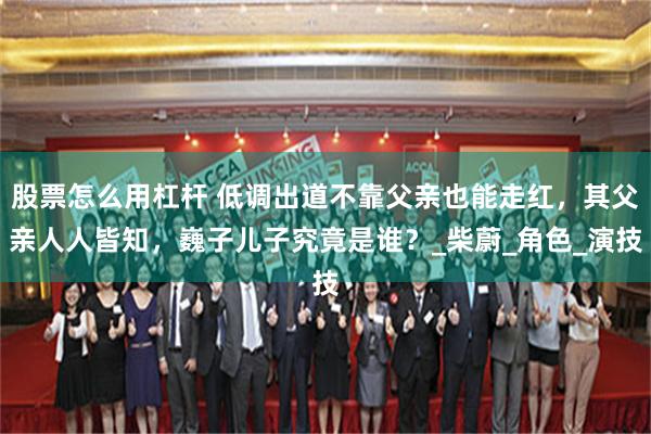 股票怎么用杠杆 低调出道不靠父亲也能走红，其父亲人人皆知，巍子儿子究竟是谁？_柴蔚_角色_演技