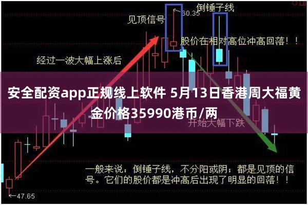 安全配资app正规线上软件 5月13日香港周大福黄金价格35990港币/两