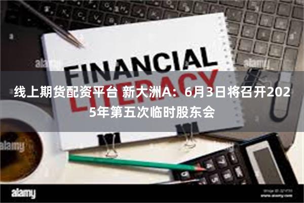 线上期货配资平台 新大洲A：6月3日将召开2025年第五次临时股东会