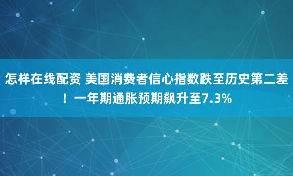 怎样在线配资 美国消费者信心指数跌至历史第二差！一年期通胀预期飙升至7.3%