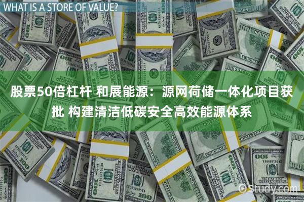 股票50倍杠杆 和展能源：源网荷储一体化项目获批 构建清洁低碳安全高效能源体系